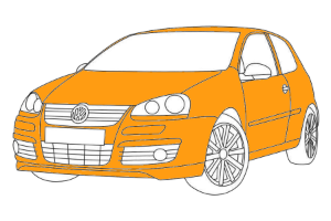 полная покраска volkswagen golf